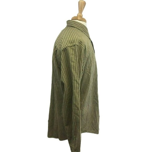 GH BASS CO Mens Casual Oxford Button Shirt M Green L/S Cotton - Picture 8 of 10
